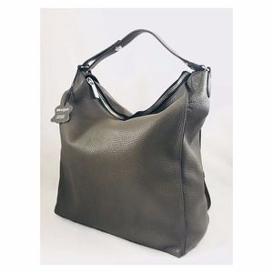Margot Pebbled Gray Leather Backpack/Purse